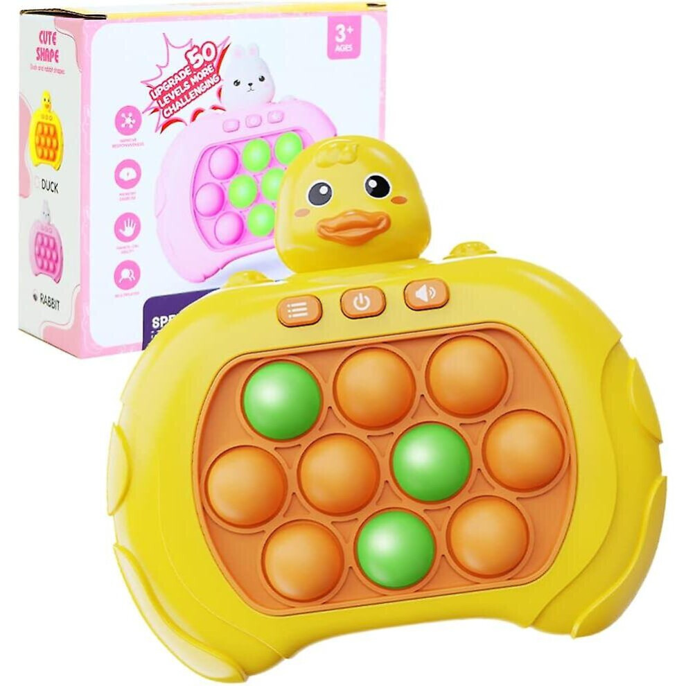 Pop It Game Light Up Fidget Toy, Quick Push Game Console, Whack A Mole Game, Decompression Breakthrough Puzzle Pop Game Machine
