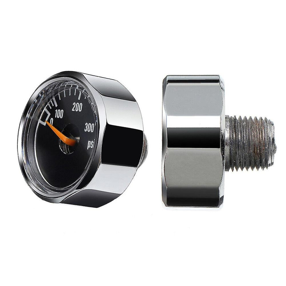 2pcs 25mm 300psi Micro Air Pressure Gauge For Hpa Paintball Marker Co2 Tank Pcp