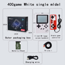 (  White) 400 In 1 Classic Retro Game Player Console 2.4" Screen Handheld Video Gameboy