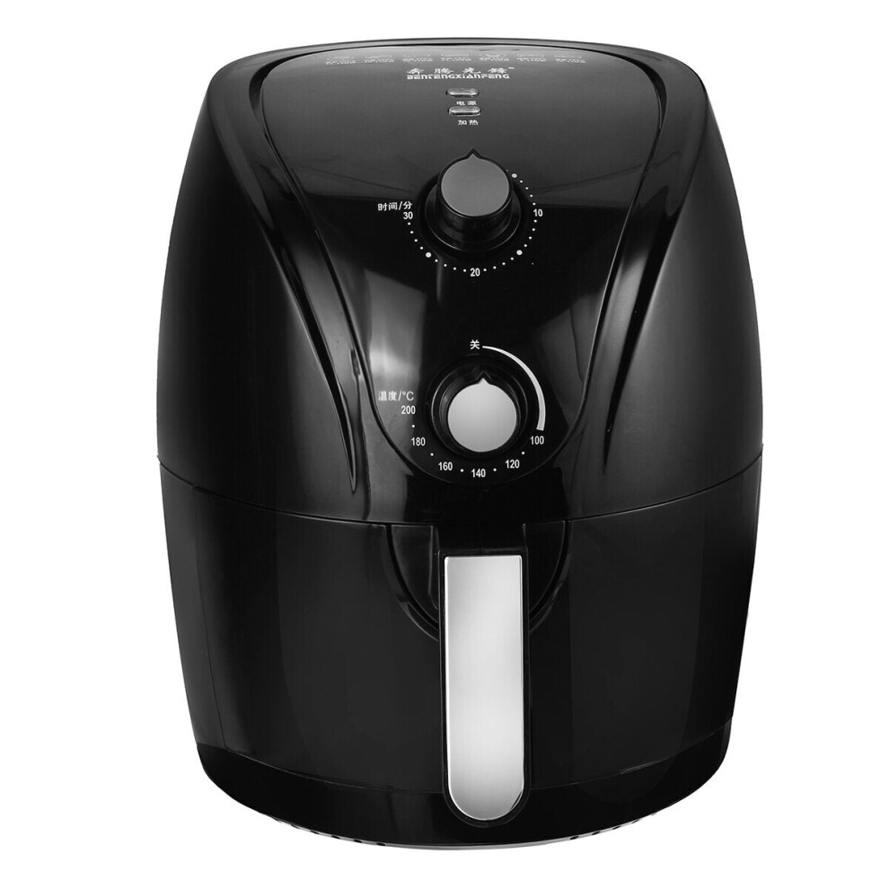 (CN Plug) 1400W Digital Deep Air Fryer Customized Preset Pause Timer Oil-less Healthy