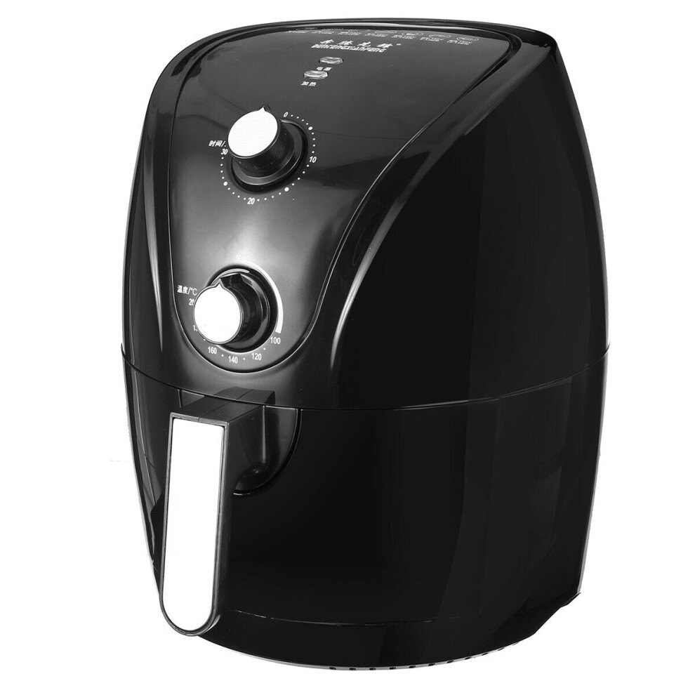 (US Plug) 1400W Digital Deep Air Fryer Customized Preset Pause Timer Oil-less Healthy