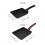 (Black, M) Mini Nonstick Pan Fried Egg Pot with Iron Material General Purpose Induction Cooker 9