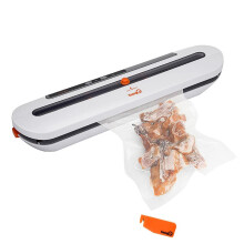 (White, UK Plug) Automatic Vacuum Food Sealer AC220-240V /50Hz Smart Button Energy Saving -EU/US/UK Plug