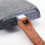 (Black, S) Mini Nonstick Pan Fried Egg Pot with Iron Material General Purpose Induction Cooker 3