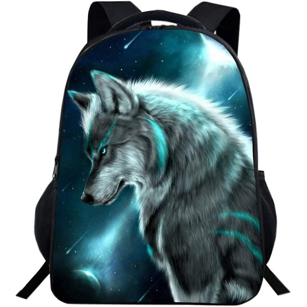 3d Wolf Schoolbag Kids Animals Backpack School Bag For Boys Girls - Style 14