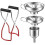 Kitchen Funnel Set, 4 Pcs Kitchen Strainer Funnel, Stainless Steel Funnel, Stainless Steel Small Funnel Jam Tongs Jars Jam Funnel 1