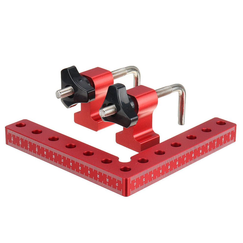 (100Mm) Two Side Metric Scale Woodworking Precision Clamping Square L-Shaped Auxiliary Fixture Splicing Board 1138392140604