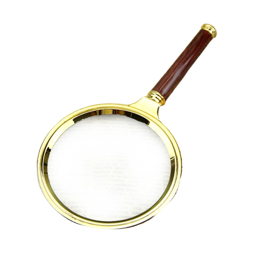 10x Handheld Magnifier Retro Zinc Alloy Frame Loupe Jeweler Magnifying Glass Jikaix