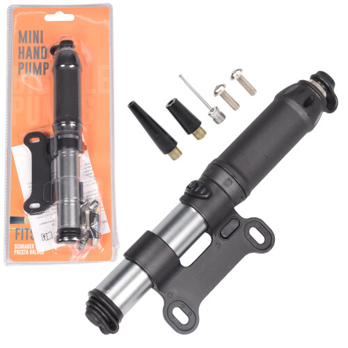 True Face Mini Bicycle Pump Portable Tyre Inflator Hand Pump