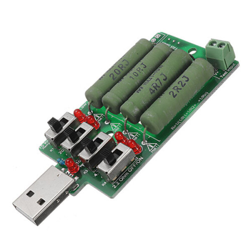 5pcs JUWEI 10W 4 Switch USB Aging Discharge Loader 15 Kinds Current Test Load Support QC2.0 QC3.0 1