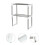 True Face 2Tier Microwave Oven Storage Rack UtensilRack Shelves KitchenOrganiser 6