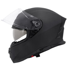 (Matt Black, S) Zorax 808 Full Face DVS Motorcycle Motorbike Helmet Inner Visor Matt Black