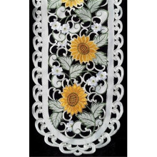 H8710-E Sunflower Round Doily, 16 in.