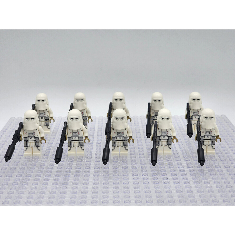 10pcs/set Star Wars Imperial Snow Troopers Custom Minifigures