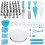 (Type B) 182Pcs Cake Decorating Set Turntable Icing Nozzles Pen Spatula Stand Tools 3