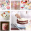 (Type A) 182Pcs Cake Decorating Set Turntable Icing Nozzles Pen Spatula Stand Tools 4