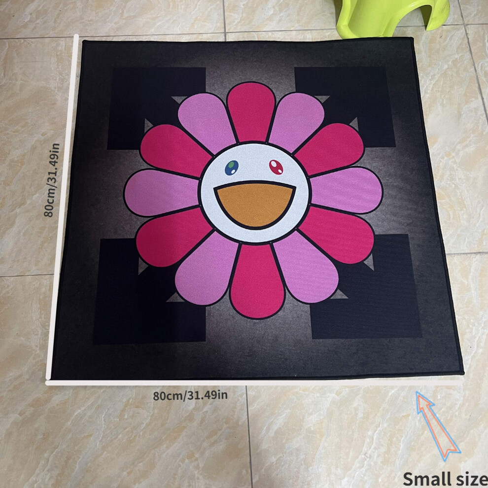 1pc 31 4in 39 3in Baby Lovely Flower Play Mat Round Crawling Pad Infant Carpet Kids Room Floor Ruffled Cushion Decoration Rug Colorful Sunflower Rug B-image-OPC-PCMSBB6-NEW