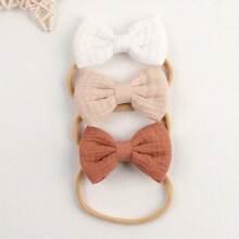 3pcs set Baby Girls Nylon Headbands Bows Elastics Hairbands Hair Accessories For Newborn Infant Toddlers Kids