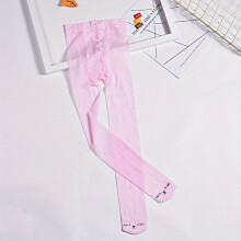 Girls Ultra thin Pink Cartoon Cat Stylish Pantyhose For Summer Dot Pattern Dress Tights Stockings For Kids Children