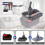 Milwaukee M18 18v/20v Lithium Battery Converter To Dyson V8 Animal V8 Fluffy Motorhead Carbon Fiber Cord-free Handheld Vacuum Cleaner 1
