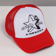 1pc Star Bear Print Baseball Cap Block Mesh Breathable Trucker Hat Lightweight Casual Sports Hat Unisex