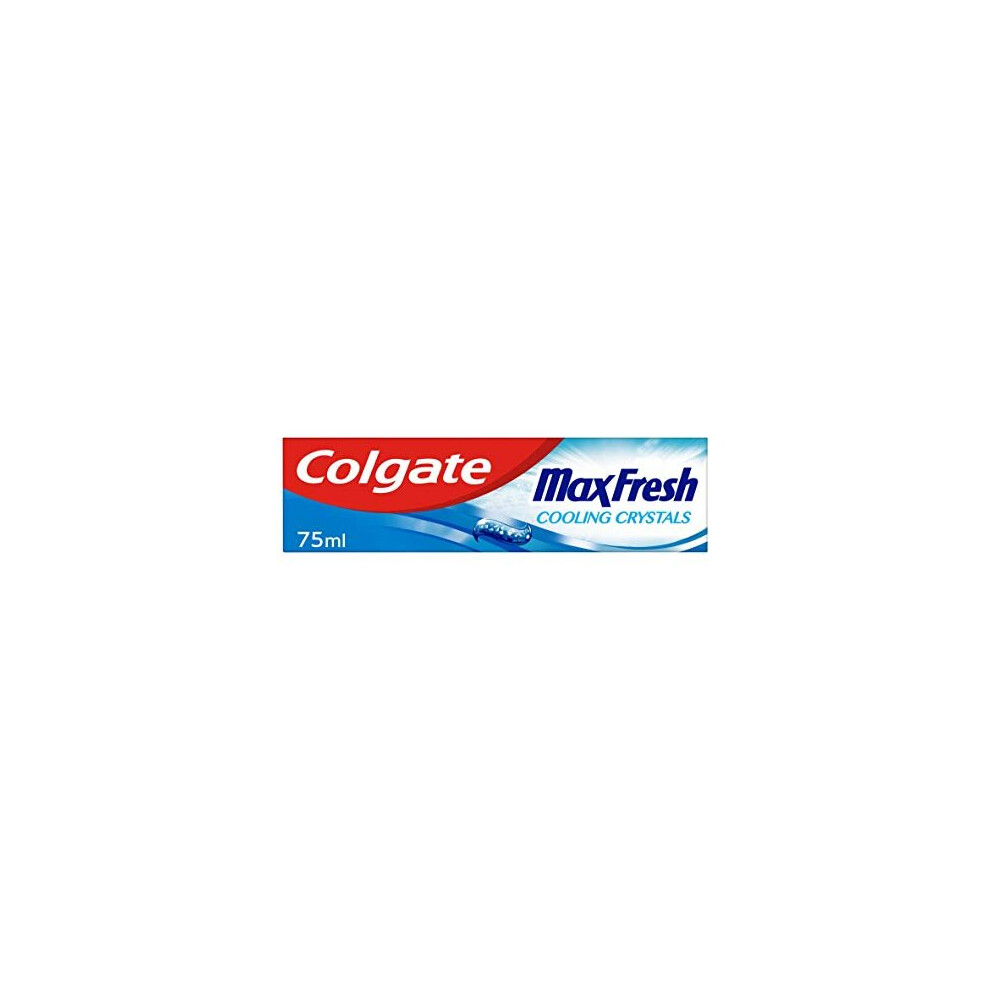 Colgate Max Fresh Toothpaste with Cooling Crystals 75ml | fresh breath toothpaste | Fresh FX technology for 10X longer lasting cooling* | helps to