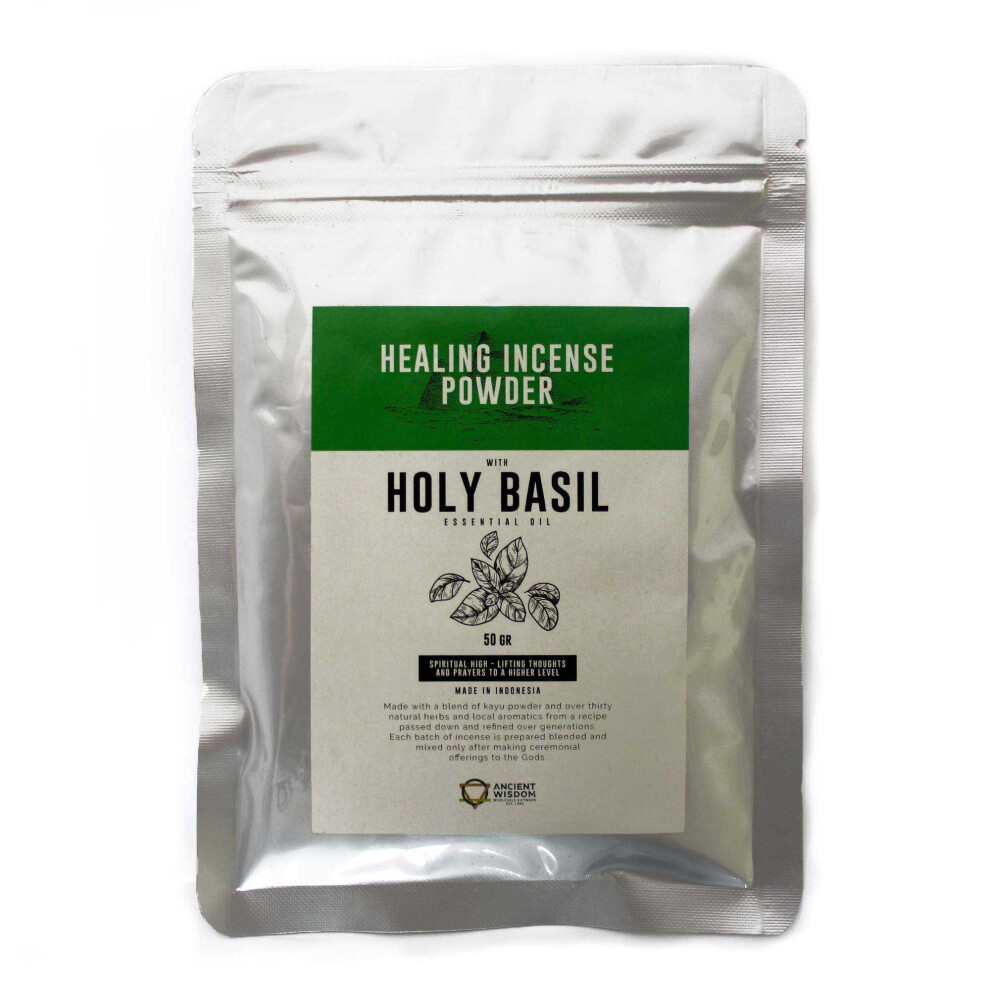 Incense and Incense Burners Gifts -  Healing Incense Powder - Holy Basil 50gm-image-OPC-PCQJKXZ-NEW