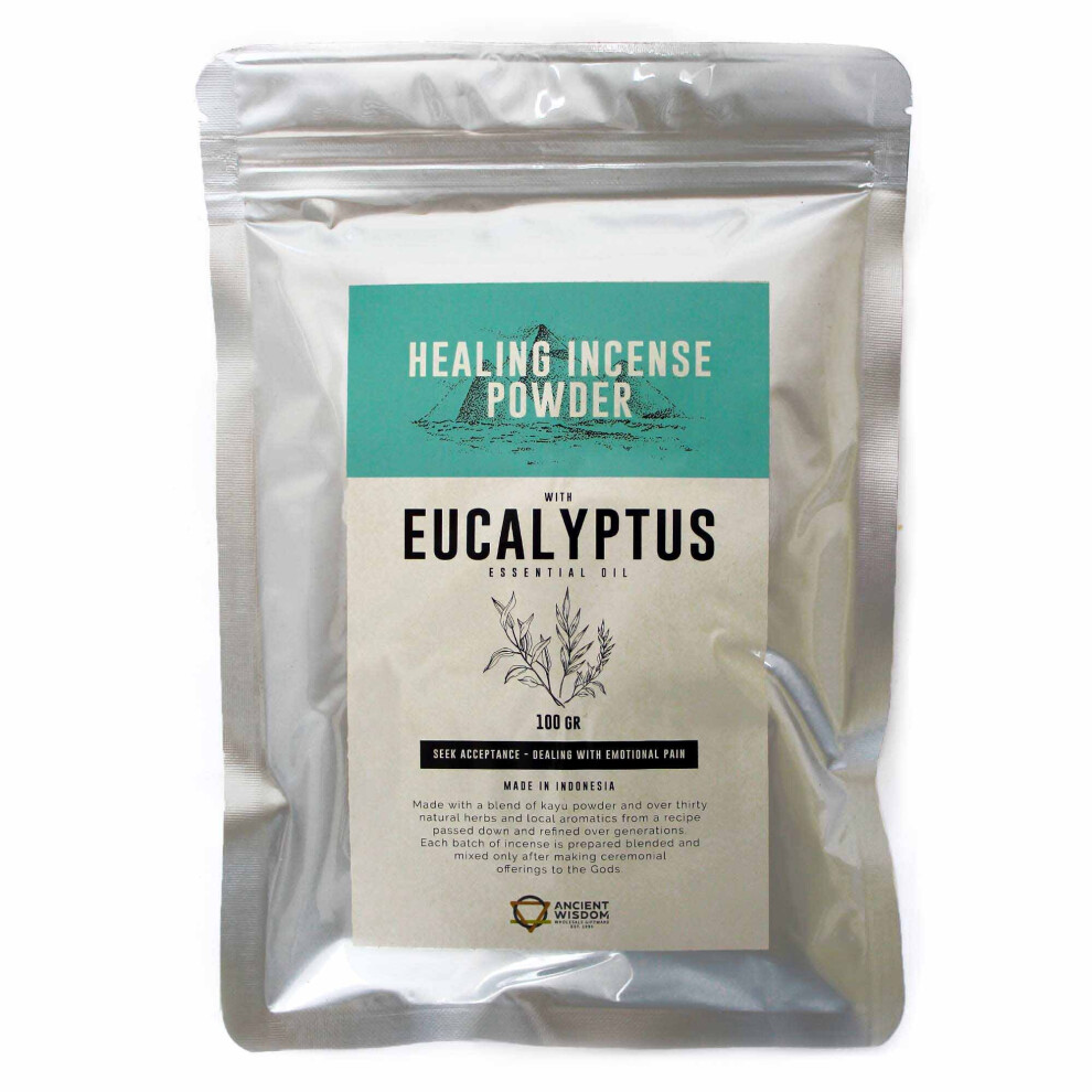 Incense and Incense Burners Gifts -  Healing Incense Powder - Eucalyptus 100gm-image-OPC-PCQJKXV-NEW