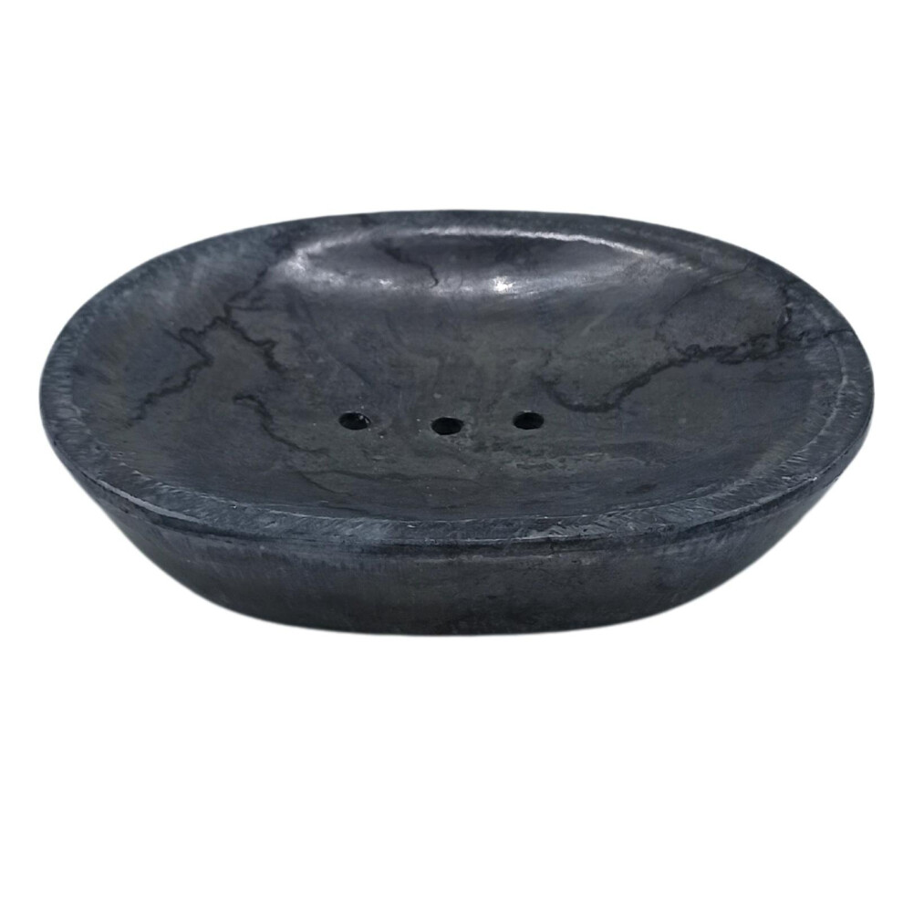 Adorable Lifestyle Black Bathroom Luxury - Classic Oval Marble Soap Dish