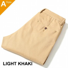 Autumn Business Men's Casual Straight High Cotton Professional Work Long Trousers Spring Man Khaki Pants