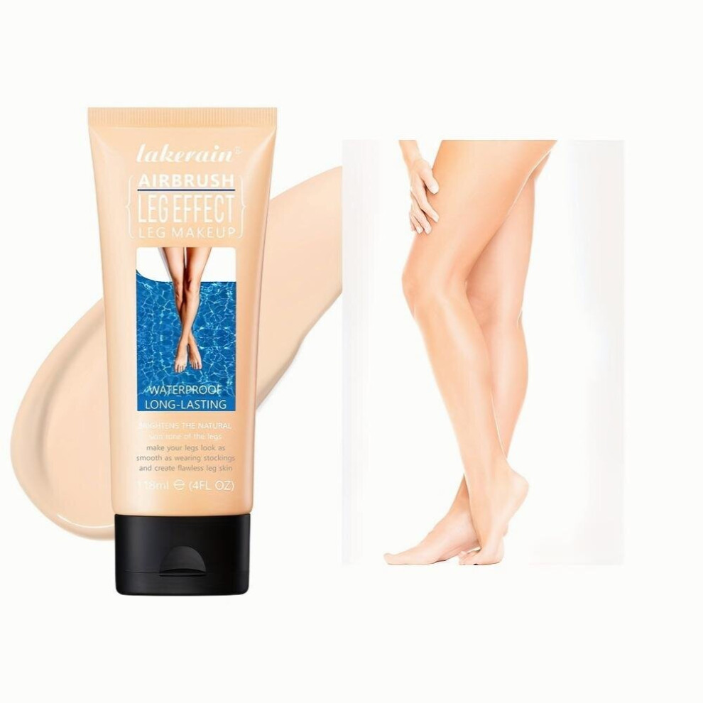 Cream,Multicoloured Leg Beauty Makeup Even Body Skin Tone Smooth Body Concealer Waterproof Full Coverage Beauty Tan Leg Cream