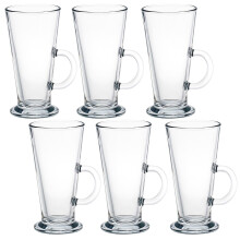 (6) Have one to sell? Sell it yourself 2/4/6 x 260ml Clear Glass Tall Hot Chocolate Coffee Latte Mugs Glasses Tumblers