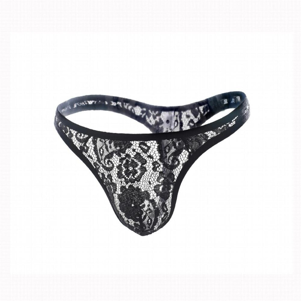 Sexy Thong for Men Gay Sissy Panties Lace Transparent G-String Erotic Underpant Intimates Underwear Porno Sex Adult Panty Briefs