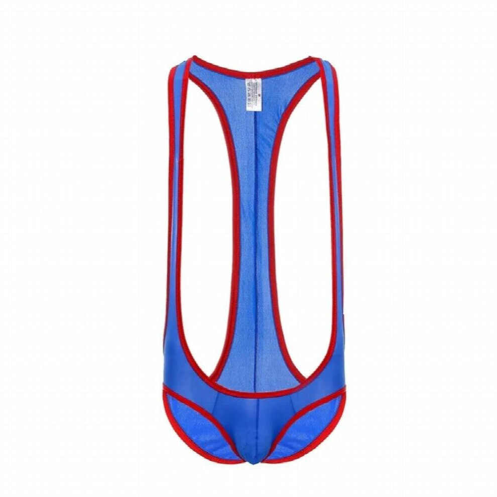 Multicoloured Mens Porn Erotic Bodysuit Sexy Lingerie Jumpsuit Bodysuits For Gay Nightclub Stage Teddies Sheer Patent Leather Pouch Underpant