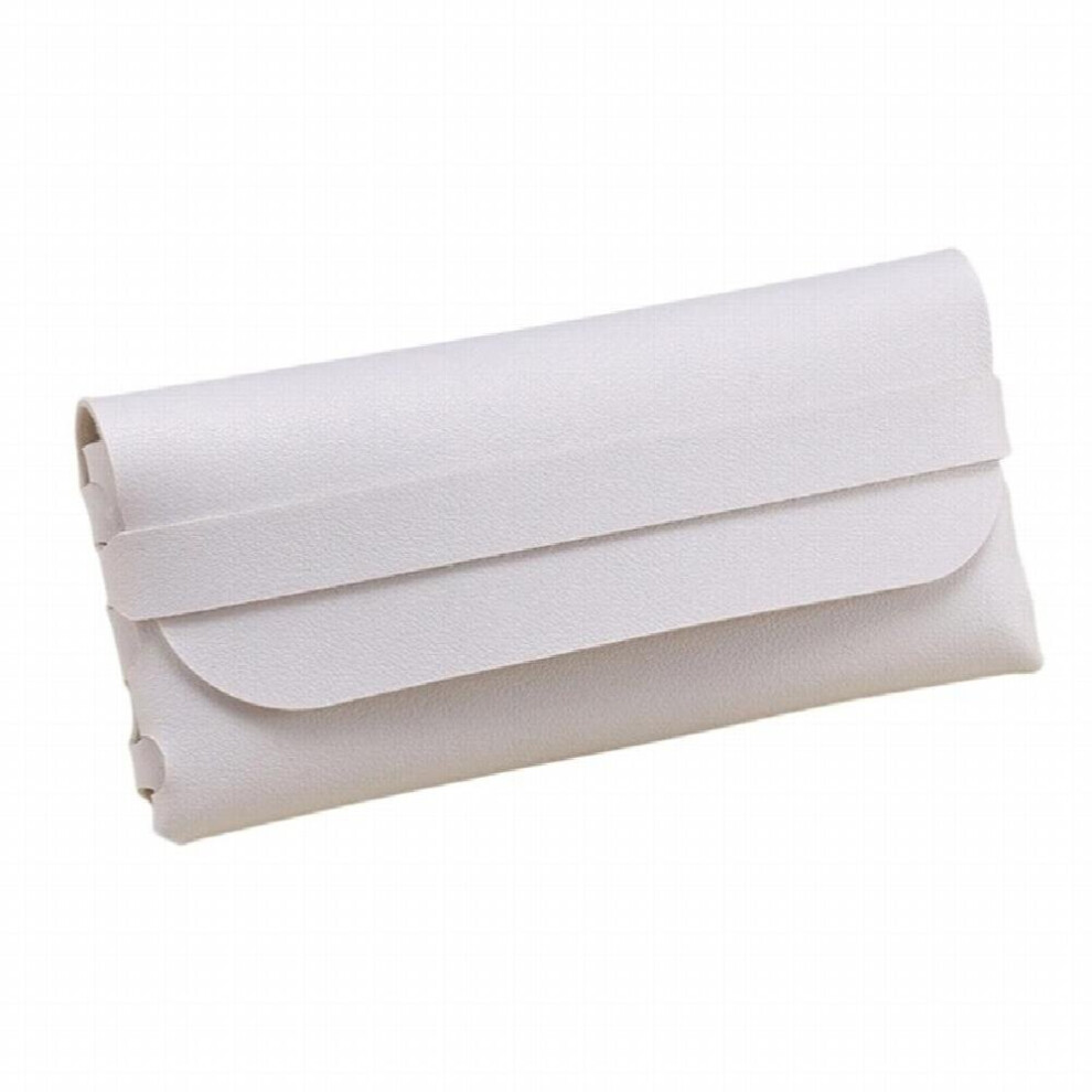 White Sunglasses Bag Pouch Portable Sunglasses Pu Leather Eyeglass Eyeglass Soft Pouch Sunglasses Pouch