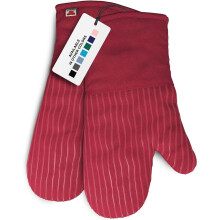 Heat Resistant Oven Mitts - Set of 2 Silicone Kitchen Oven Mitts, Red