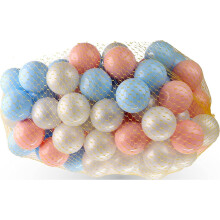 (Light Blue/Light Pink/Pearl, 300 PC) Soft Plastic Mini Play Balls for babies and toddlers
