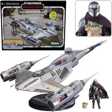 Star Wars Vintage Collection Mandalorian N-1 Starfighter and figures