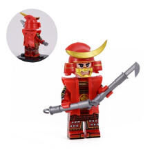 (Japanese Samurai Cavalry 7) Japanese Samurai Series WM6090 Shogun Mini Figure Third Party Building Block Toy