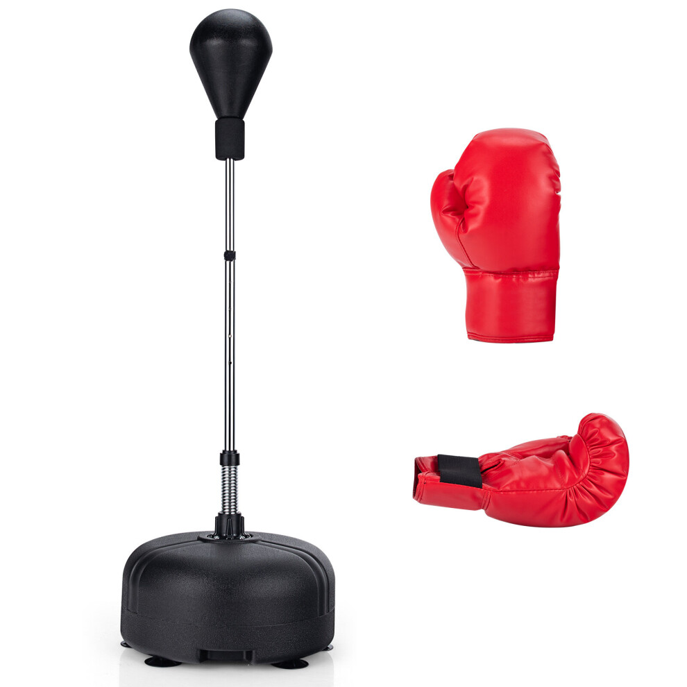 Punching Bag with Stand and Gloves Freestanding & Height Adjustable Boxing