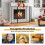 Costway 3-Panel Folding Fireplace Screen Spark Guard W/ Mesh Pattern 132 x 79 CM 4