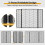 Costway 3-Panel Folding Fireplace Screen Spark Guard W/ Mesh Pattern 132 x 79 CM 5