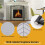 Costway 3-Panel Folding Fireplace Screen Spark Guard W/ Mesh Pattern 132 x 79 CM 6