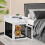 Casart Indoor Dog Crate End Table Dog Kennel w/ Drawer & Wireless Charging 8