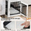 Casart Indoor Dog Crate End Table Dog Kennel w/ Drawer & Wireless Charging 3