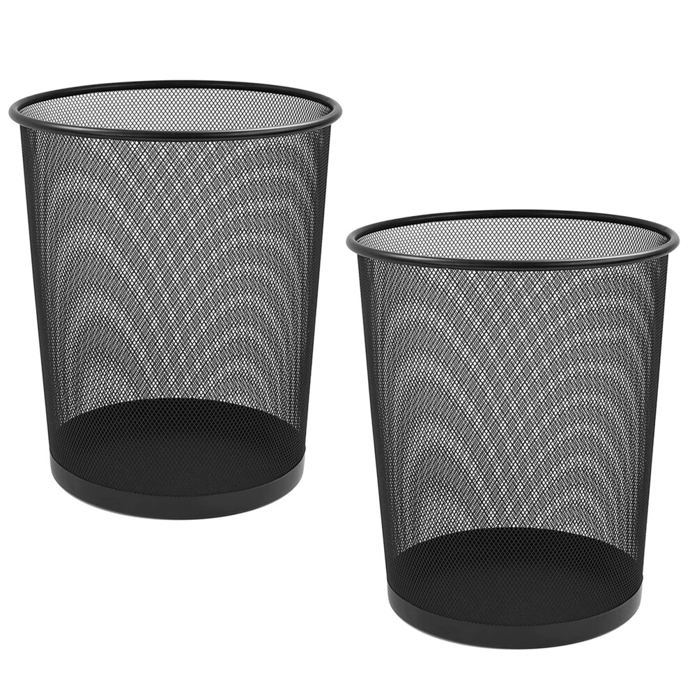 Metal Mesh Wastebasket Paper Bin