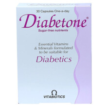 Vitabiotics Diabetone Capsules With Chromium to Contribute and Maintain Blood Sugar Levels - 30's