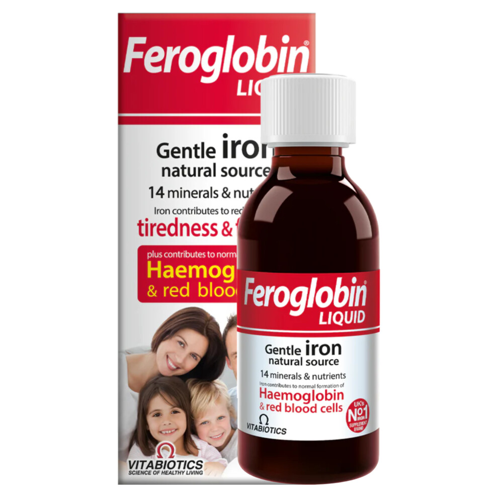 Vitabiotics Feroglobin Syrup Delicious Liquid Iron Formula Providing Nutrients - 200ml