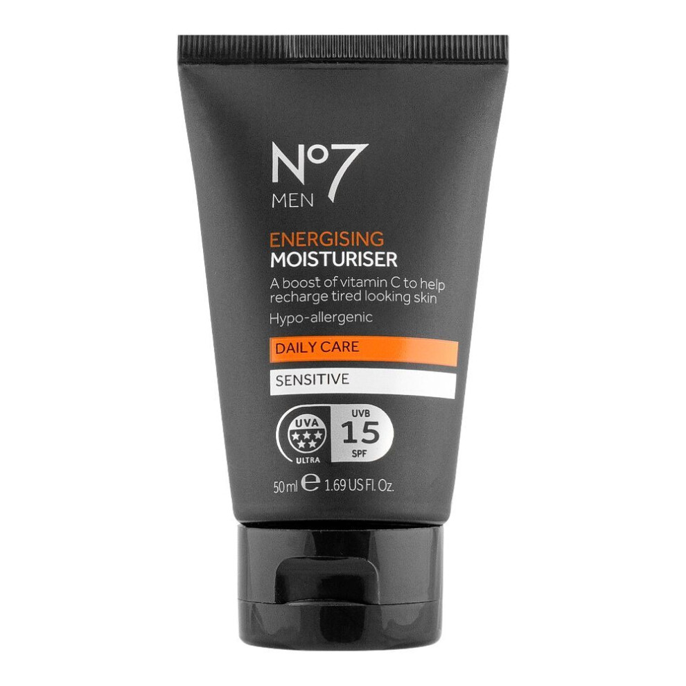 No7 Men's ENERGISING MOISTURISER DAILY CARE SENSITIVE 50ml