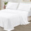 (King) Flat Sheet Bed Sheets Luxury 100% Egyptian Cotton 1